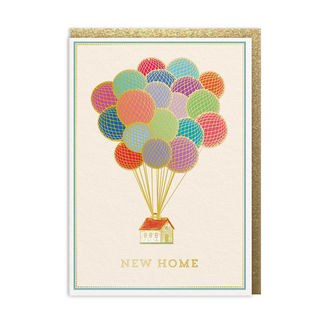 New Home Balloons Card