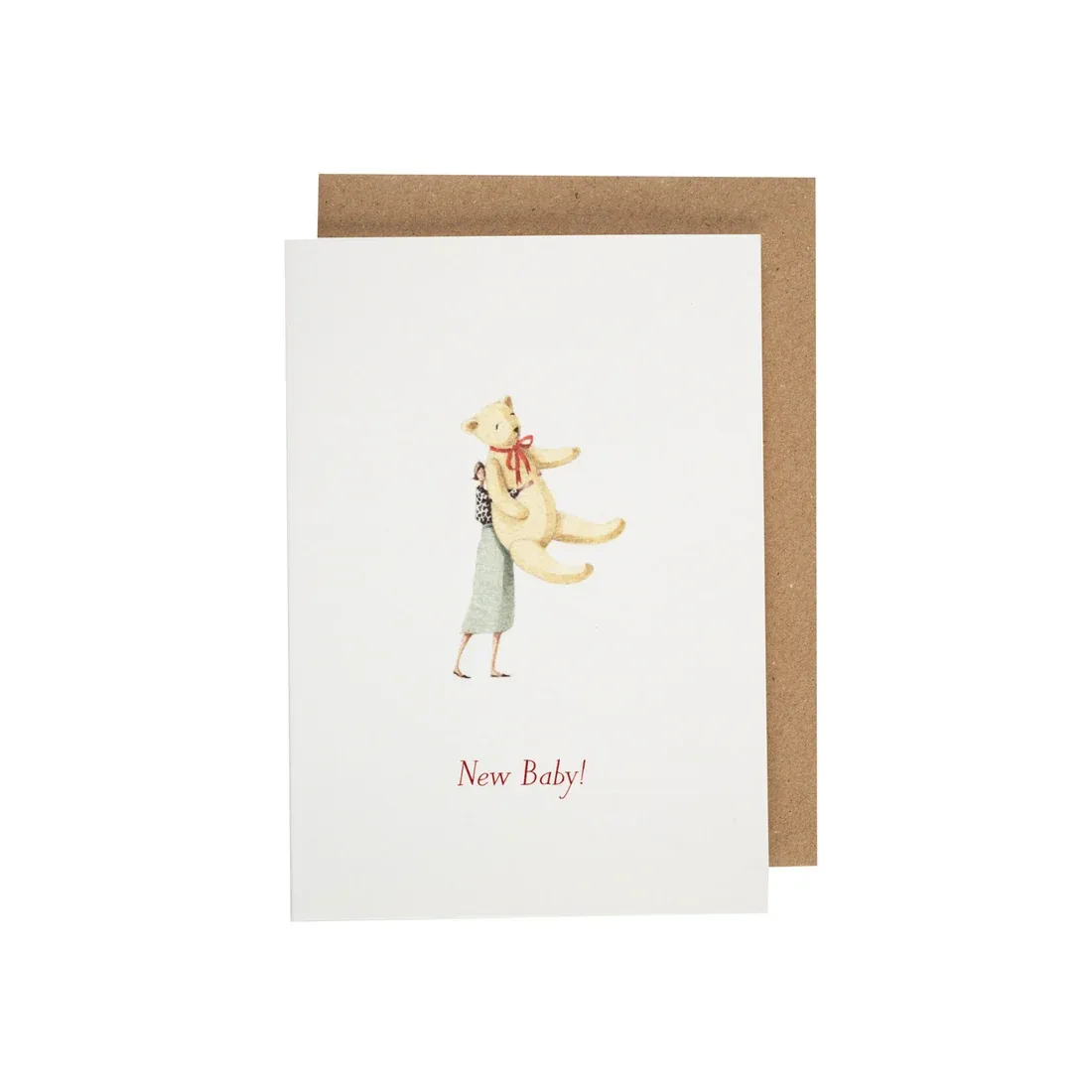 Teddy Bear New Baby Mini Card