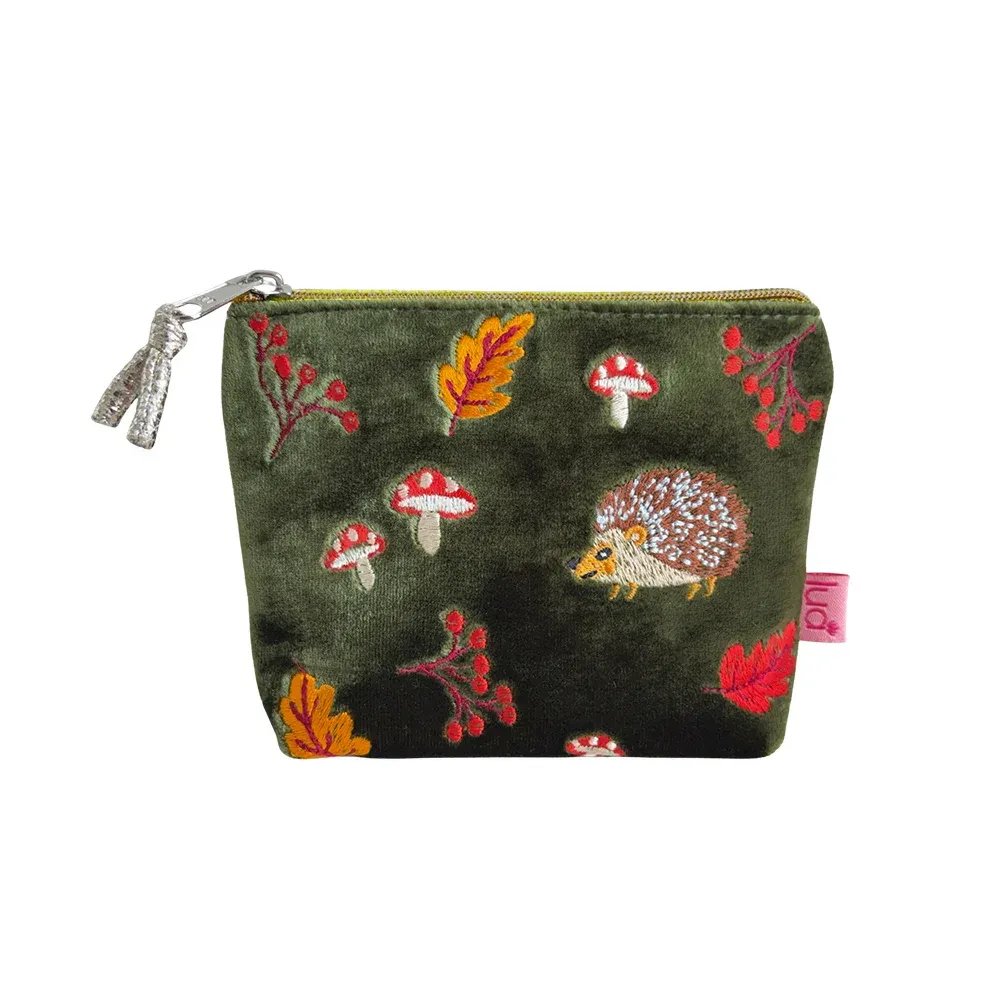 Lua Hedgehogs Mini Purse - Olive