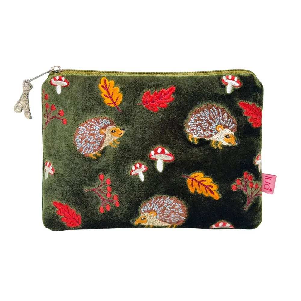 Lua Hedgehogs Purse - Olive