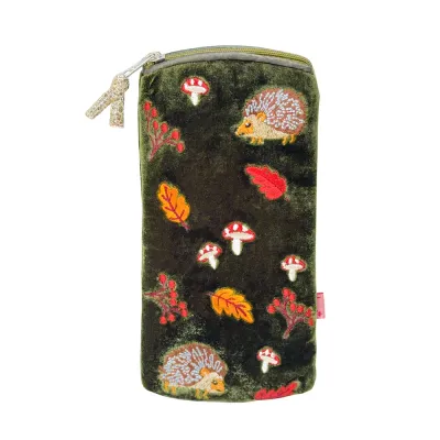 Lua Hedgehogs Glasses Case - Olive