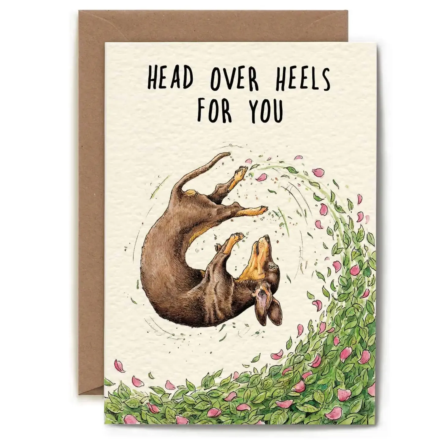 Valentine's Head Over Heels Card