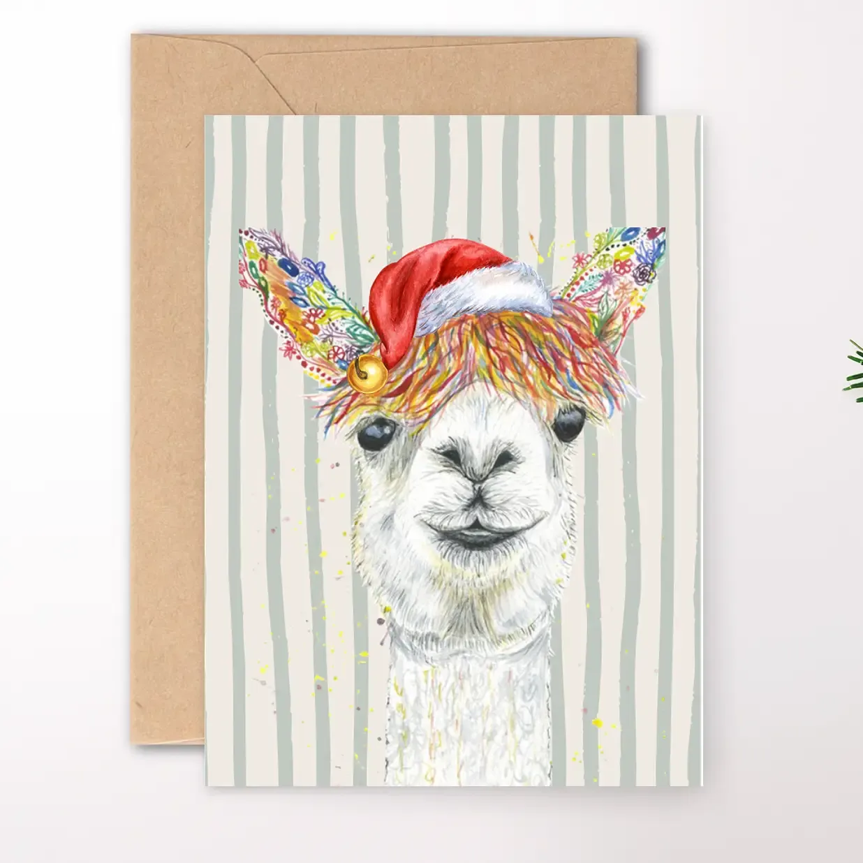 Christmas Llama Card