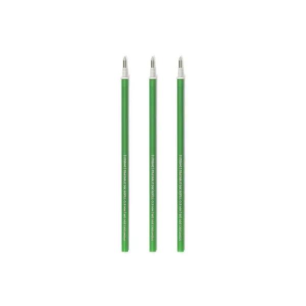 Legami Erasable Pen Refill Pack Of 3 - Green Ink