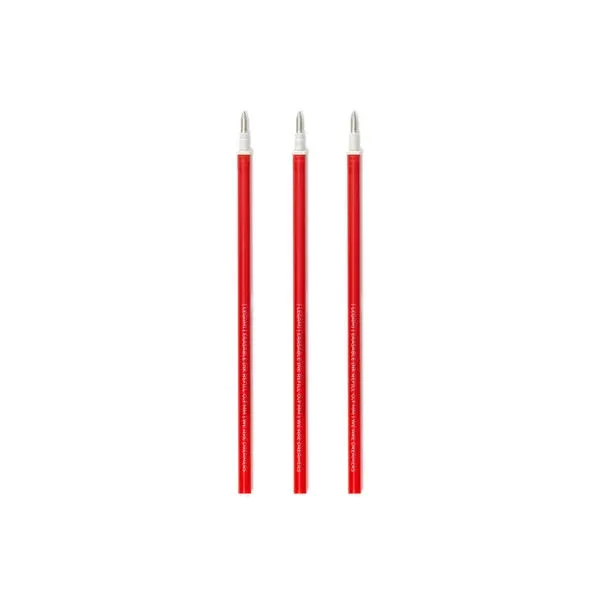 Legami Erasable Pen Refill Pack Of 3 - Red Ink