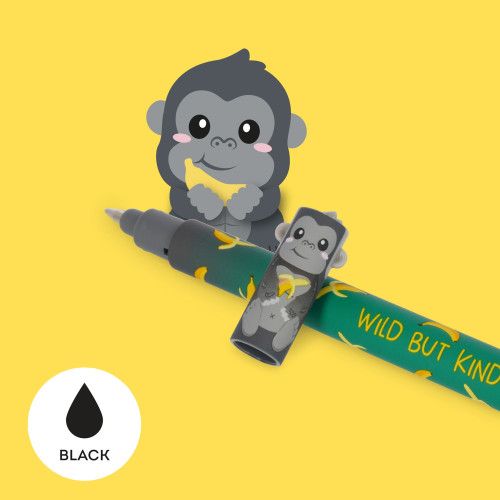 Legami Erasable Gel Pen - Gorilla (Black Ink)