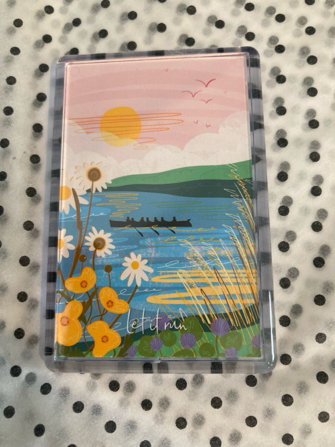 Let It Run Gig Rowing Fridge Magnet