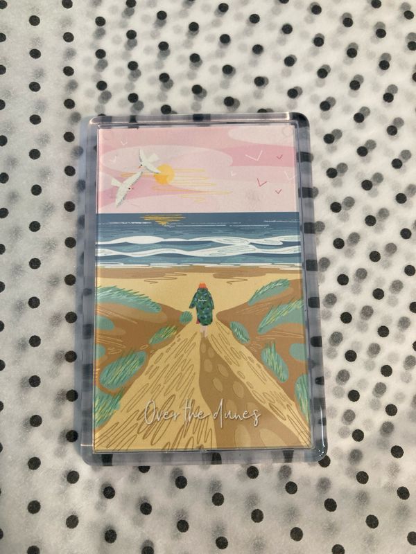 Over The Dunes Fridge Magnet