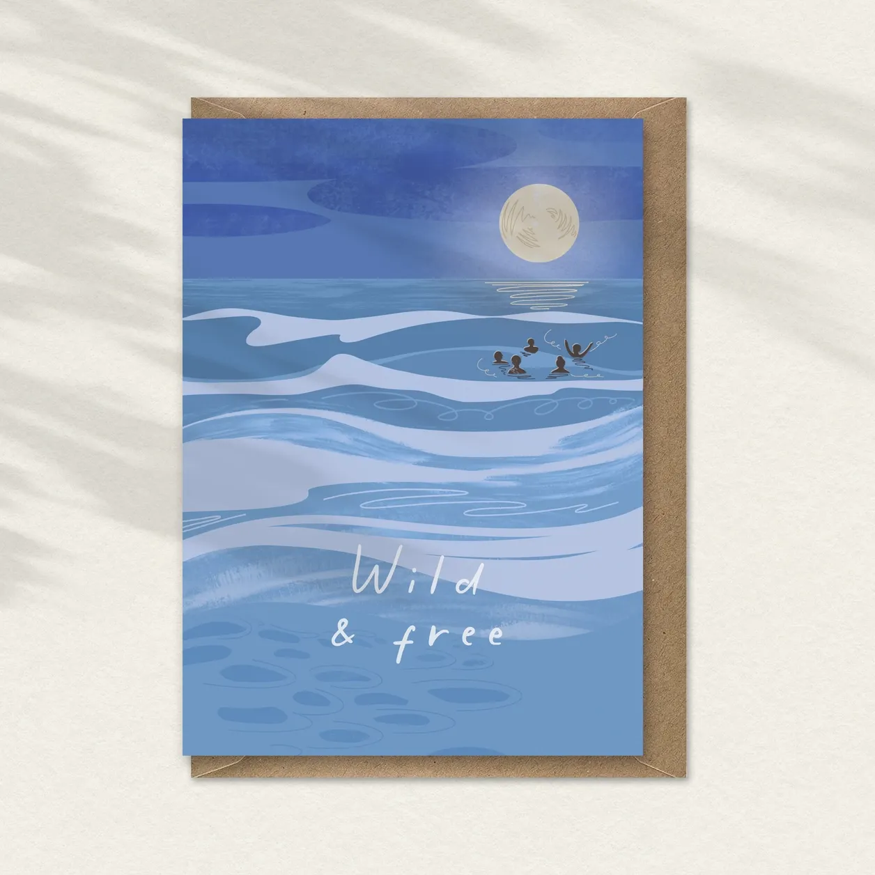 Wild &amp; Free - The Full Moon Swimmers Card