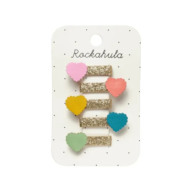 Rockahula Scallop Heart Mini Clips