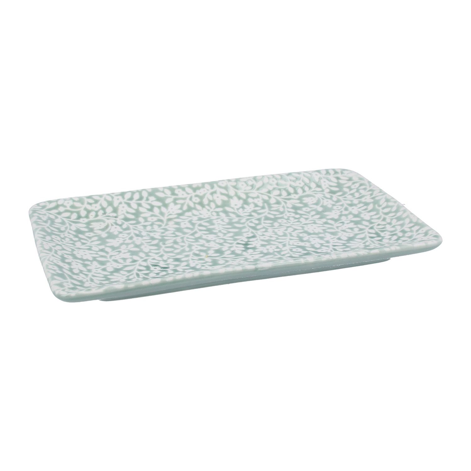 Green Vines Large Trinket Dish
