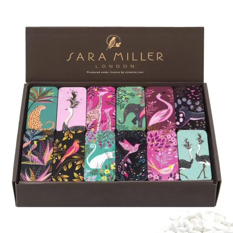 Sara Miller Mini Slider Tin With Mints (Assorted)