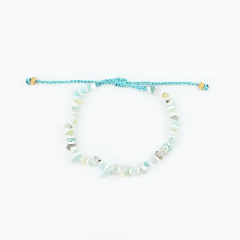 Dunes Stone Bead Bracelet - Light Blues