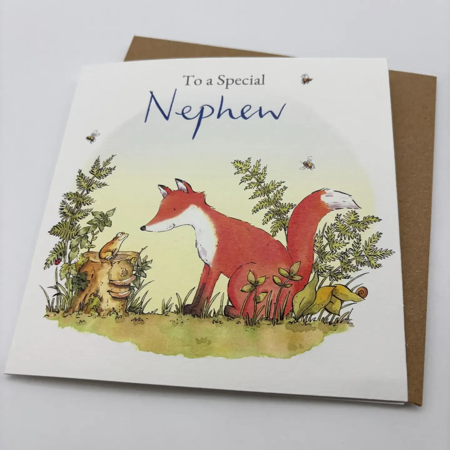 Nephew Fox Birthday Card