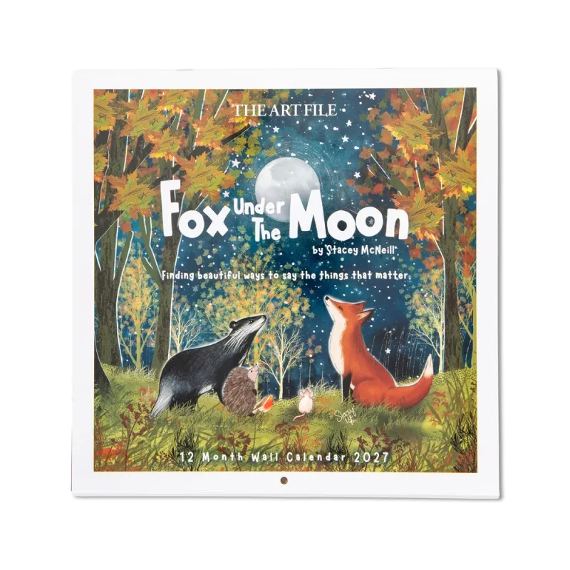 Fox  Under The Moon Square 2027 Calendar