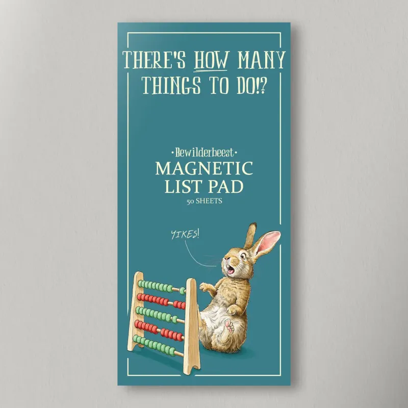 There's How Many Things To Do? - Bunny Magnetic List Pad