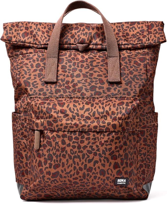 Roka London Canfield B Small Sustainable Canvas - Mini Leopard