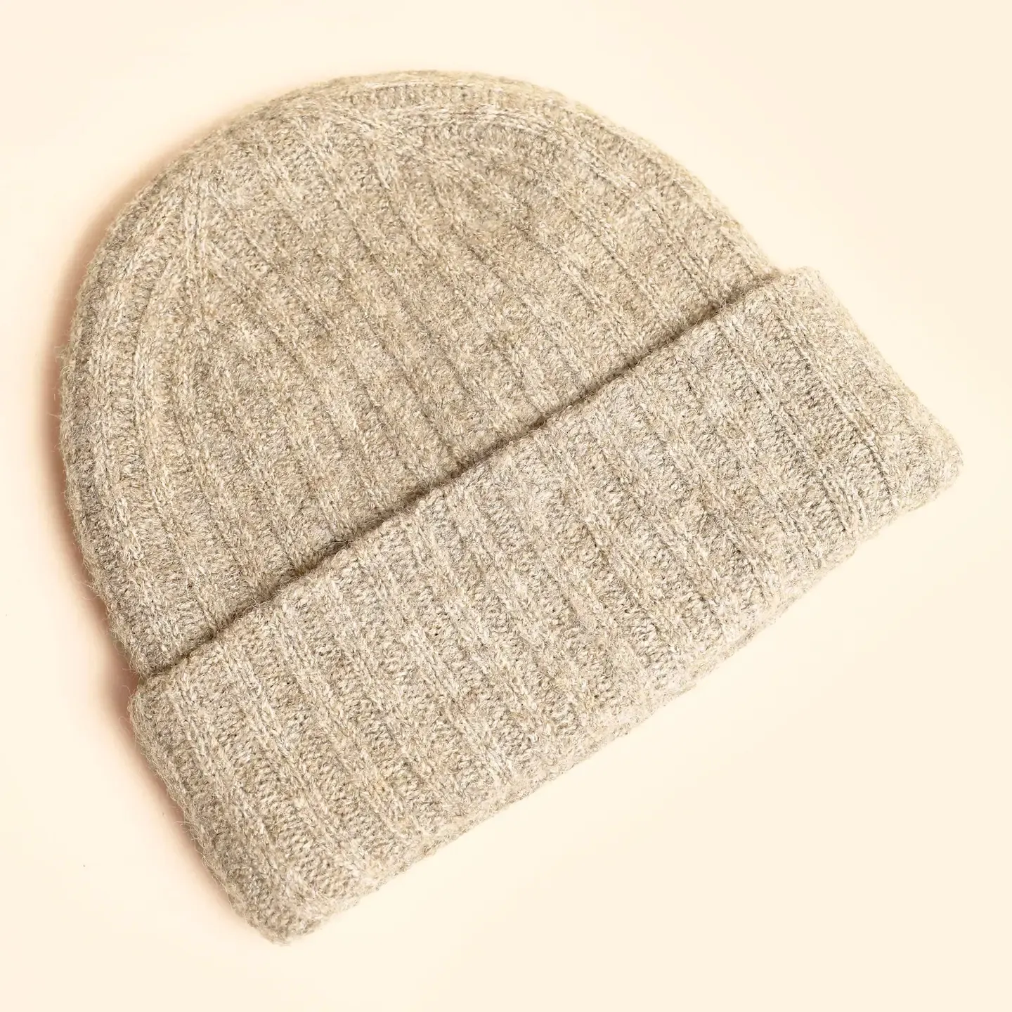 Knitted Beanie Hat - Neutral