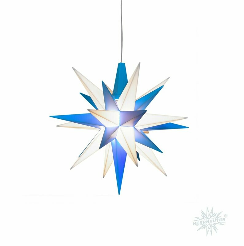 Herrnhuter SternA1e DR 13cm blau weiß Herrnhuter SternA1e DR 13cm blau weiß