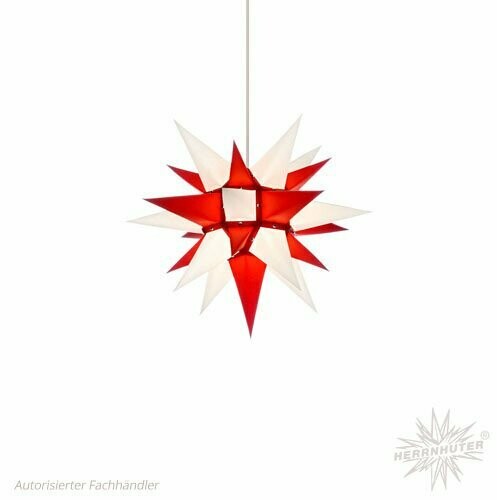 Herrnhuter I4 Papierstern DR 40cm weiß roter Kern Herrnhuter I4 Papierstern DR 40cm weiß roter Kern