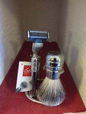 ERBE Rasiergarnitur 6402 Chrom Gillette Mach3 ERBE Rasiergarnitur 6402 Chrom Gillette Mach3