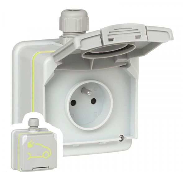 Green`Up | Schutzkontakt-Steckdose (Schuko) | 16A 3,6kW 1Phasig | für Ladestationen