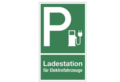 Hinweis-Schild | Elektroauto Ladestation | 300x130mm