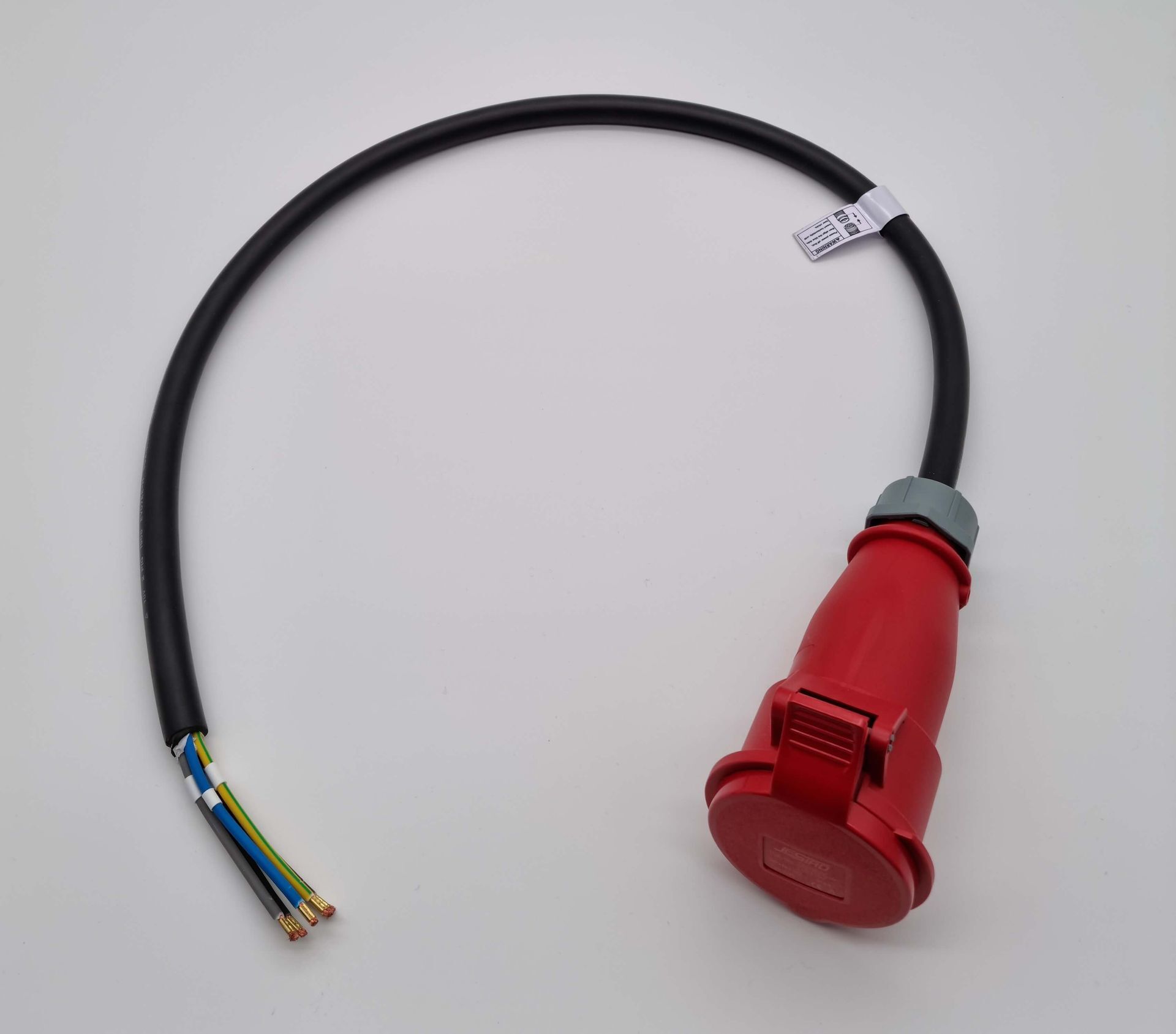 Blanko zu CEE 16A 5Polig | EV-Adapterkabel | 11kW 3Phasig | 60cm