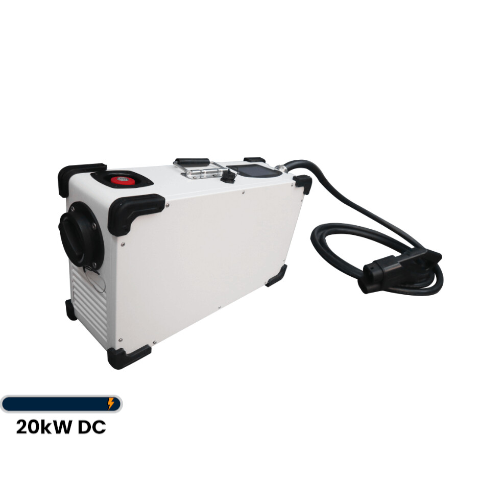 Mobile DC Ladestation | Schnell-Lader | 20kW | CCS2 | 5 Meter Kabel
