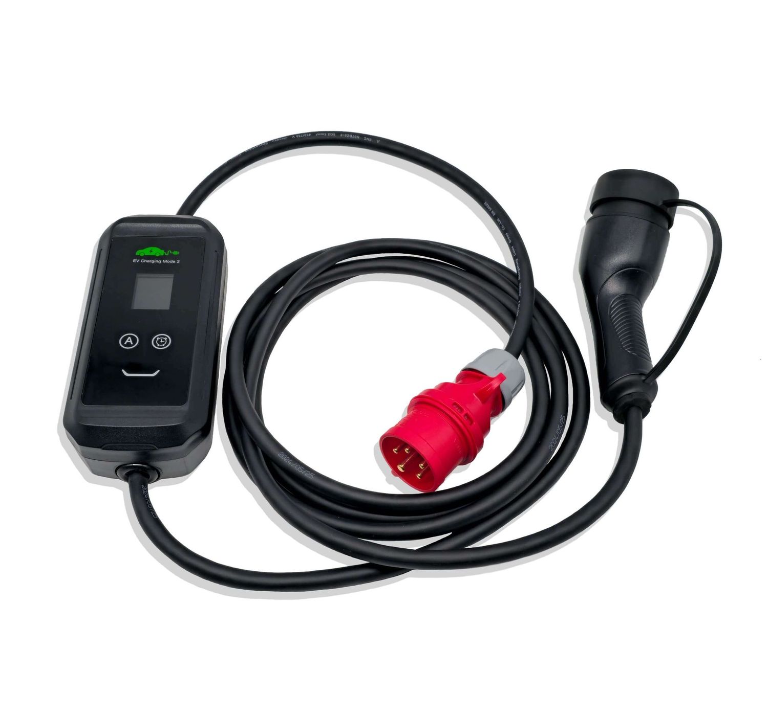 EVexpert V2| Mobile Ladestation | 32A 22kW 3Phasig | Typ2 | 5, 7, 10m Kabel | APP, WIFI
