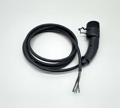 Tesla Ladekabel | Offenes Ende | 16A 11kW 3Phasig | Typ2 | 2-15 Meter | Chargeport-Opener