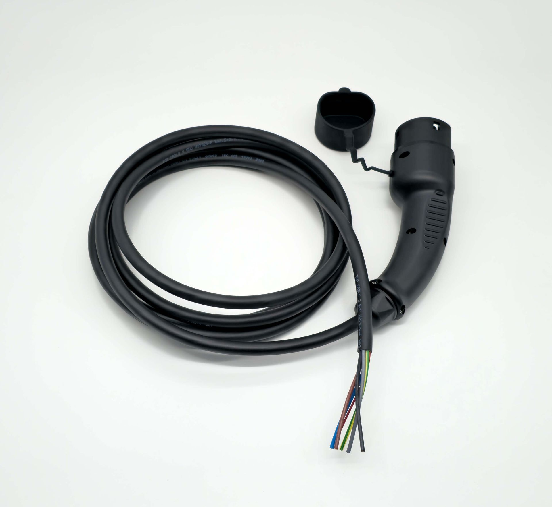 Tesla Ladekabel | Offenes Ende | 16A 11kW 3Phasig | Typ2 | 2-15 Meter | Chargeport-Opener