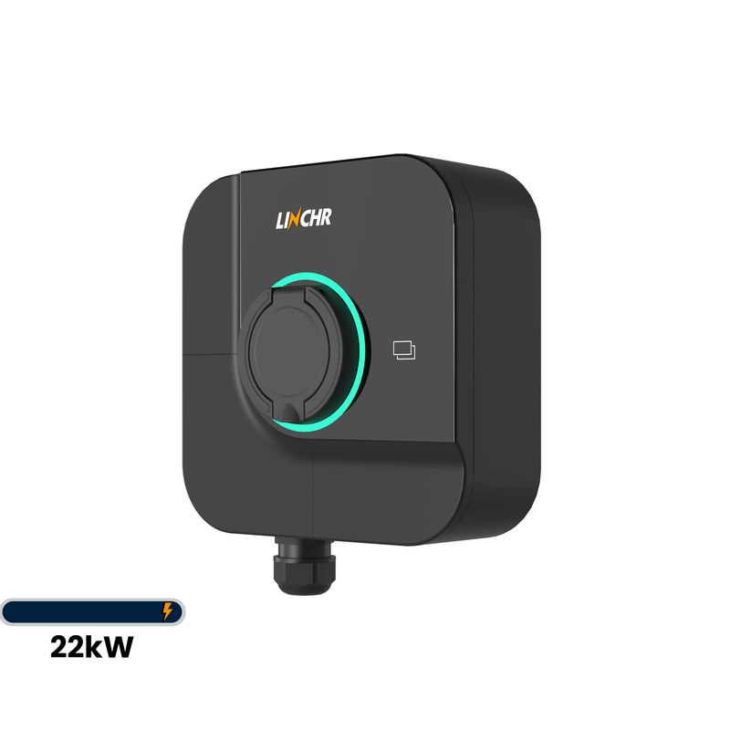 Linkcharging H-Serie | Wallbox | 32A 22kW 3Phasig | Typ2 | 4G, WLAN, APP, RFID, OCPP 1.6 | Solar
