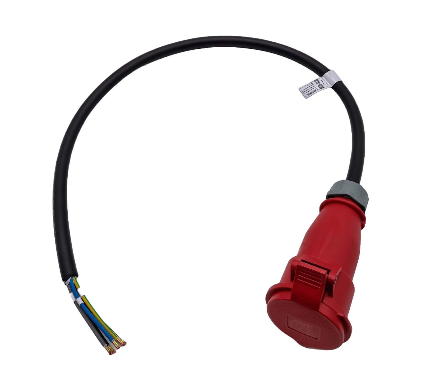 EV-Adapterkabel | Blanko zu CEE 16A 5Polig | 11kW 3Phasig | 60cm