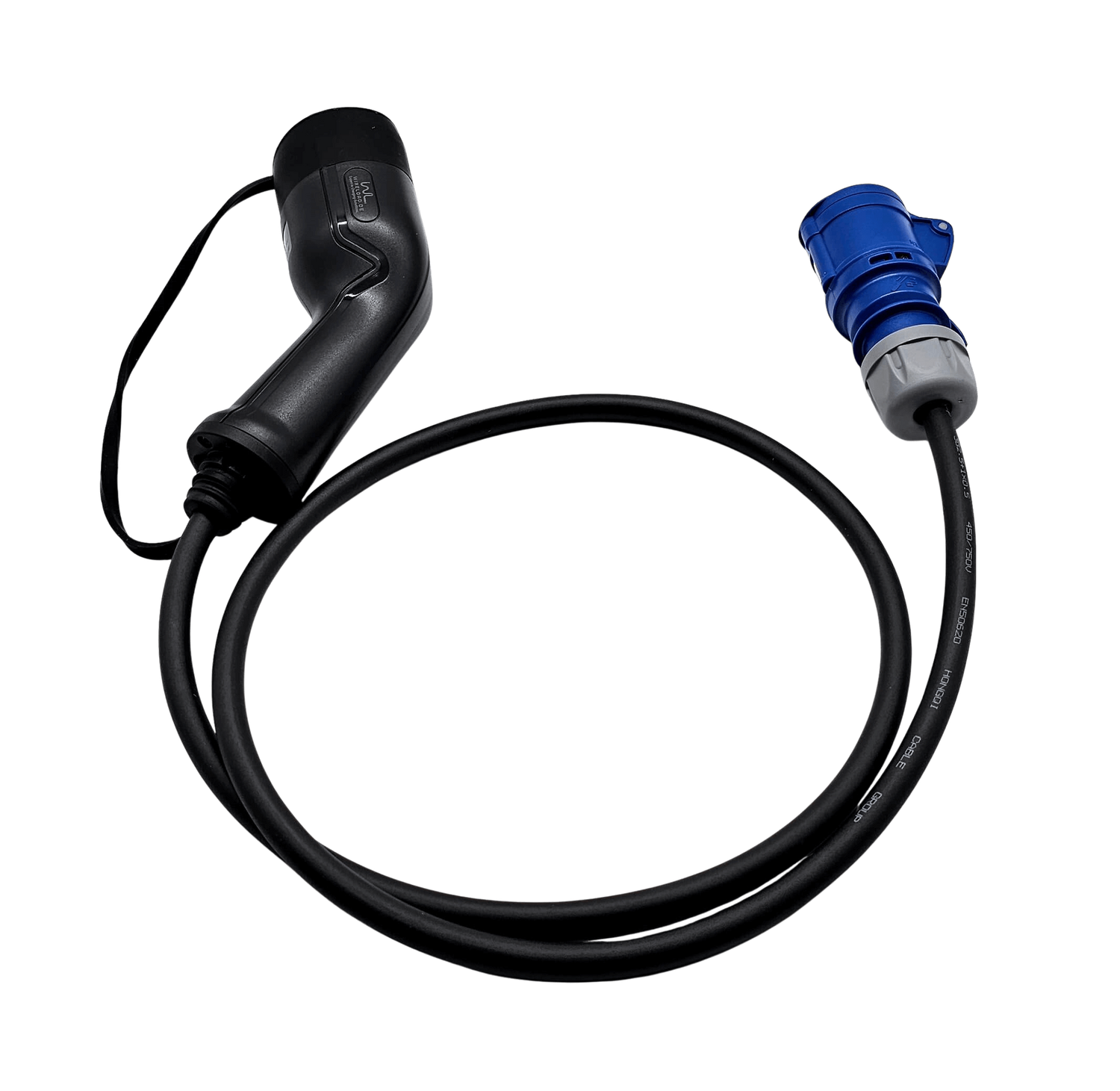 EV-Adapterkabel | Typ2 Ladestation zu CEE 3Polig | 16A 3,6kW 1Phasig