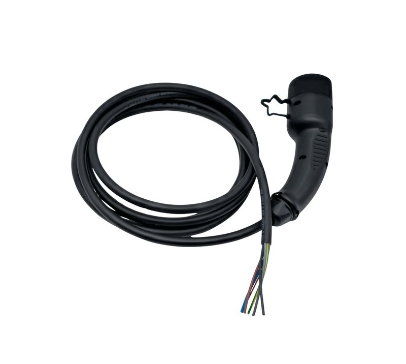 Tesla Ladekabel | Offenes Ende | 16A 11kW 3Phasig | Typ2 | 2-15 Meter | Chargeport-Opener