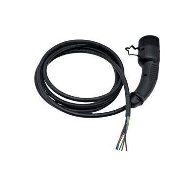 Tesla Ladekabel | Offenes Ende | 32A 7,2kW 1Phasig | Typ2 | 2-18 Meter | Chargeport-Opener