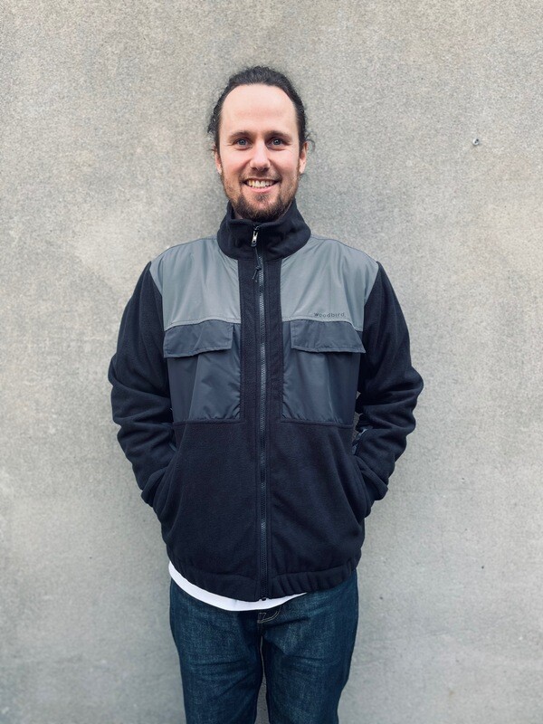 Woodbird Strukt Zip Fleece - Black Woodbird Strukt Zip Fleece - Black