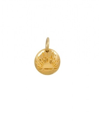 TAJ CHINESE ELEMENT PENDANTS, GOLD PLATED TAJ CHINESE ELEMENT PENDANTS, GOLD PLATED