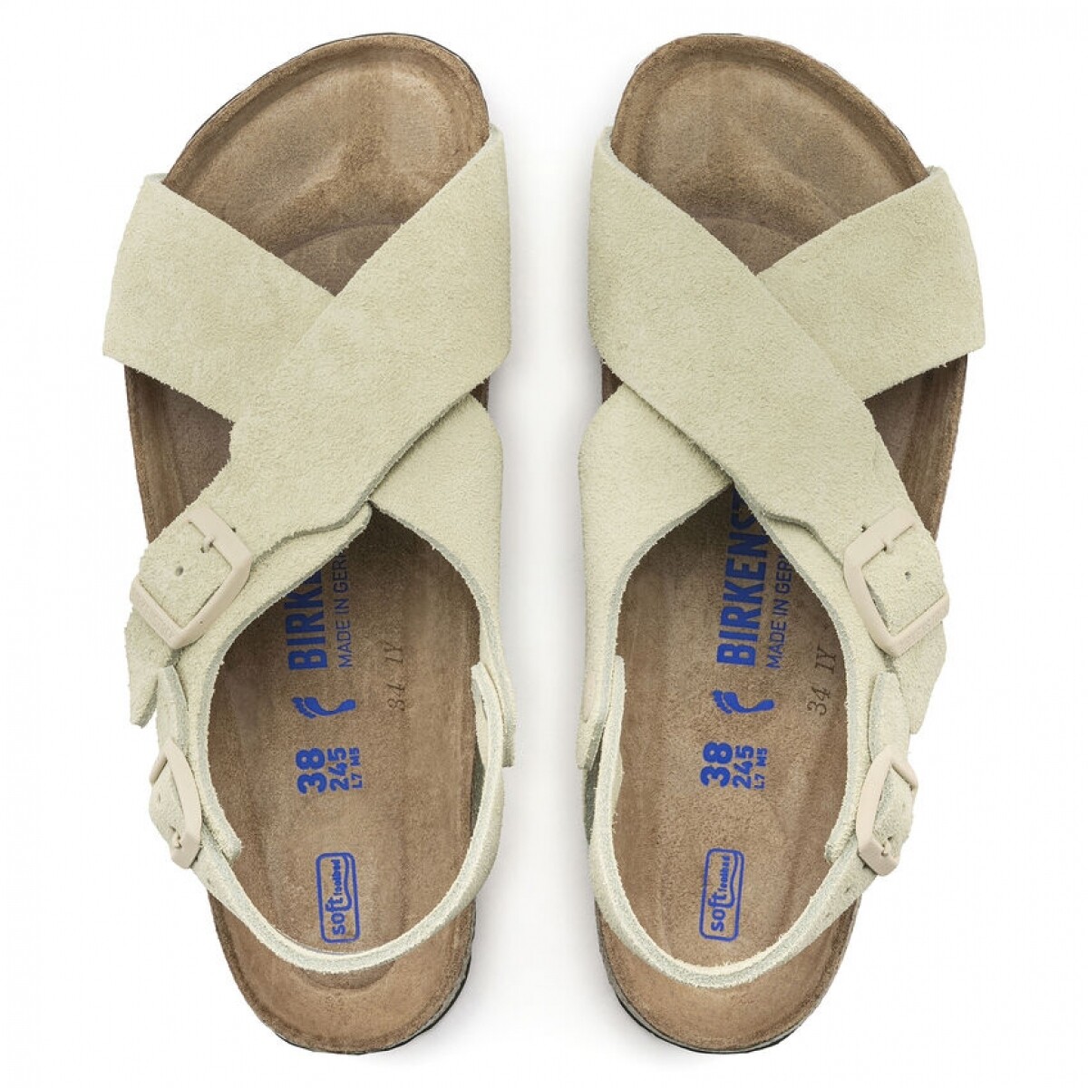 Birkenstock Tulum Soft Footbed
Suede Leather - Almond / Narrow fit