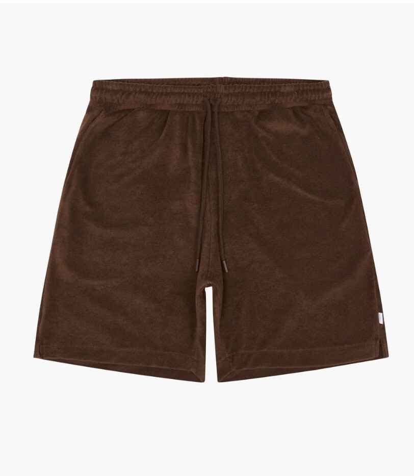 Woodbird Bommy Terry Shorts Brown 2216-356