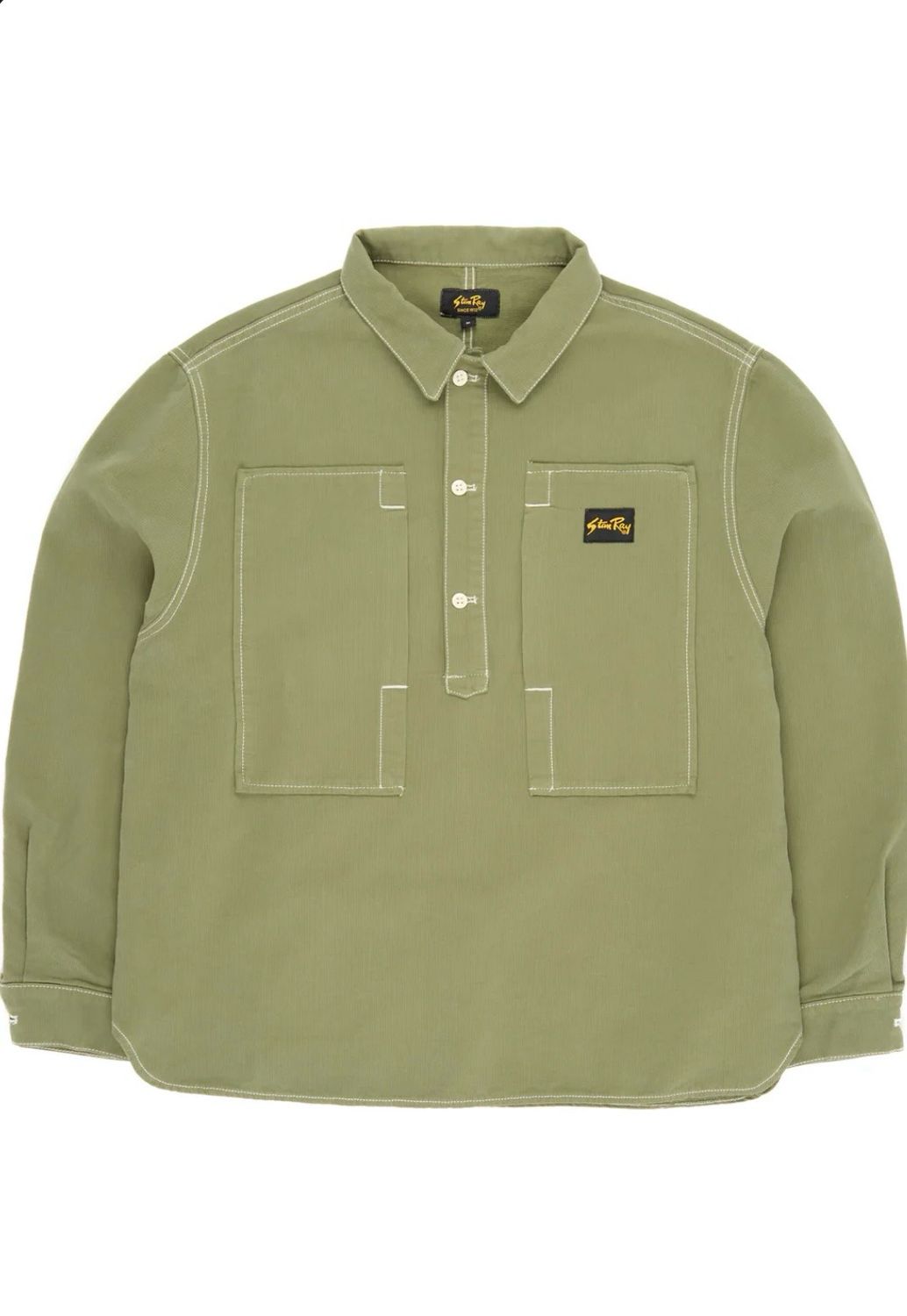 Stan Ray Painters Pop Over Shirt Olive bedford Cord AW2402045