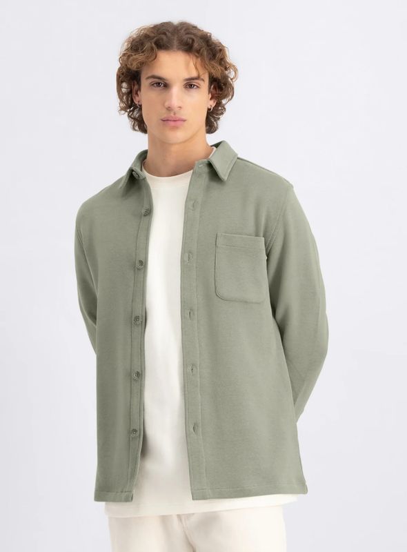 Law of The Sea Melpomene sweat overshirt Vetiver 10097