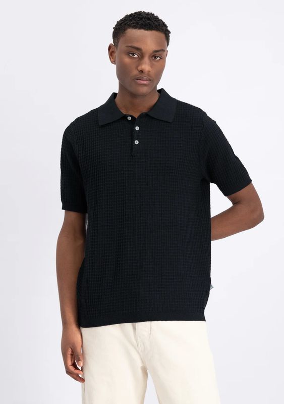 Law of The Sea Yohei structure Knitted polo Sky Captain 10060