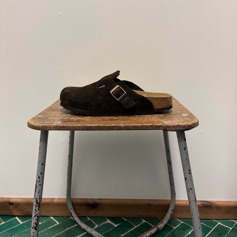 Birkenstock Boston Soft Footbed Suede Leather Un Mocha 660463