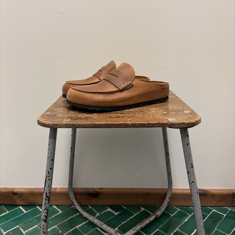Birkenstock Naples Wrapped Oiled Leather Unisex Cognac 1030224