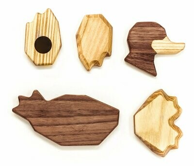 Magnetische Holz - Ente