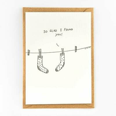 Karte &#39;So glad I found you&#39;