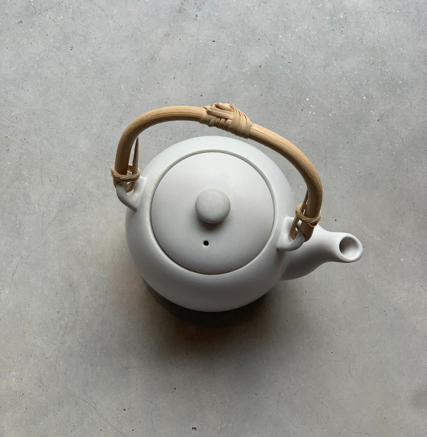 Japanese teapot white