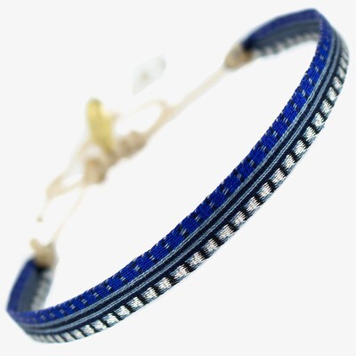 bracelet white & blue